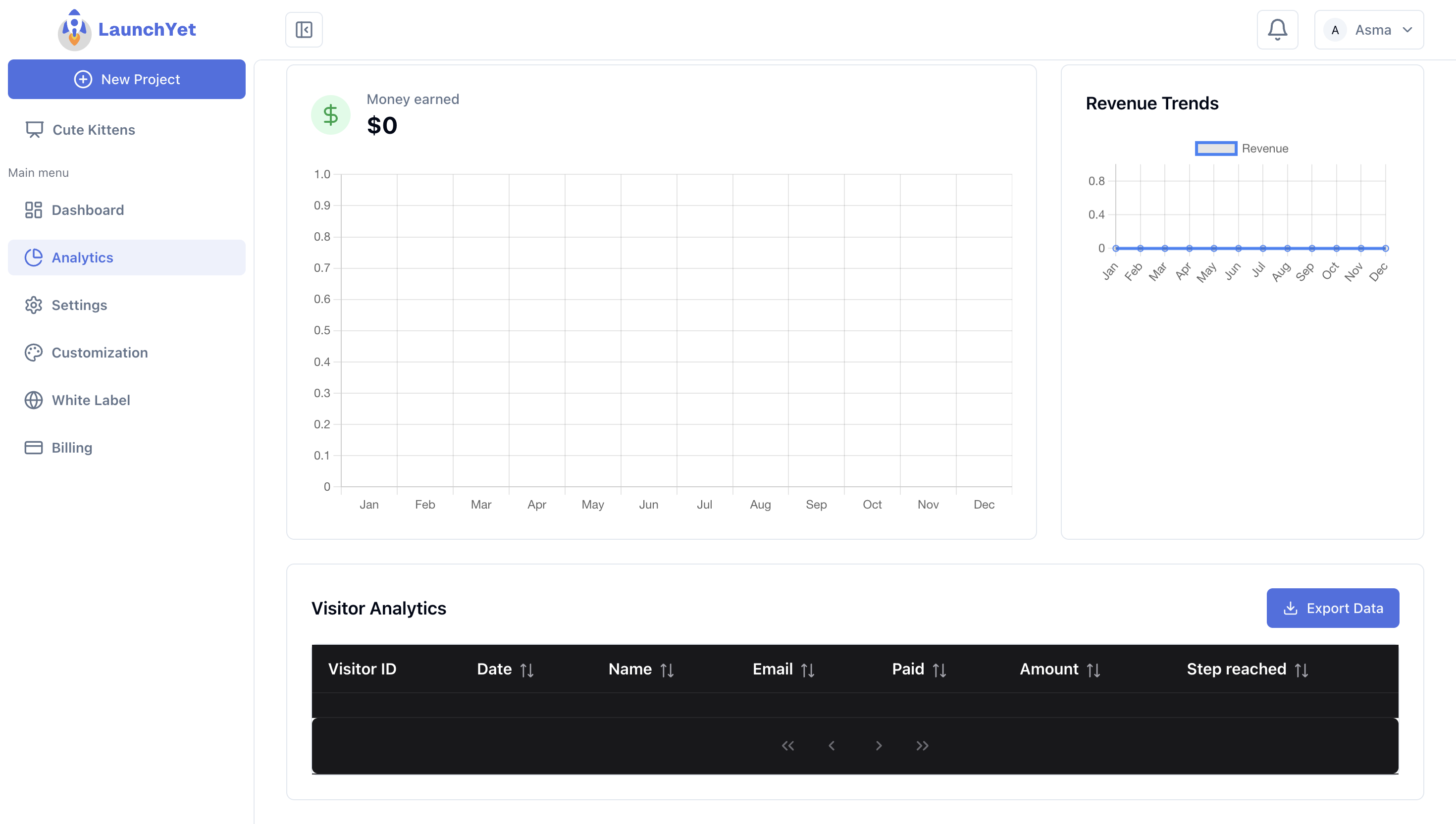 Hero section demo image showing interface components